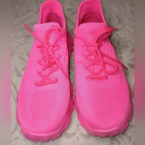 Bold Pink Women's Sneakers - Picture 4 of 7